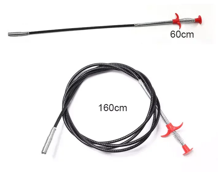 Household Sewer Dredging Hair Dredging Tool Device Spring Pipe Cleaning Tool 90cm