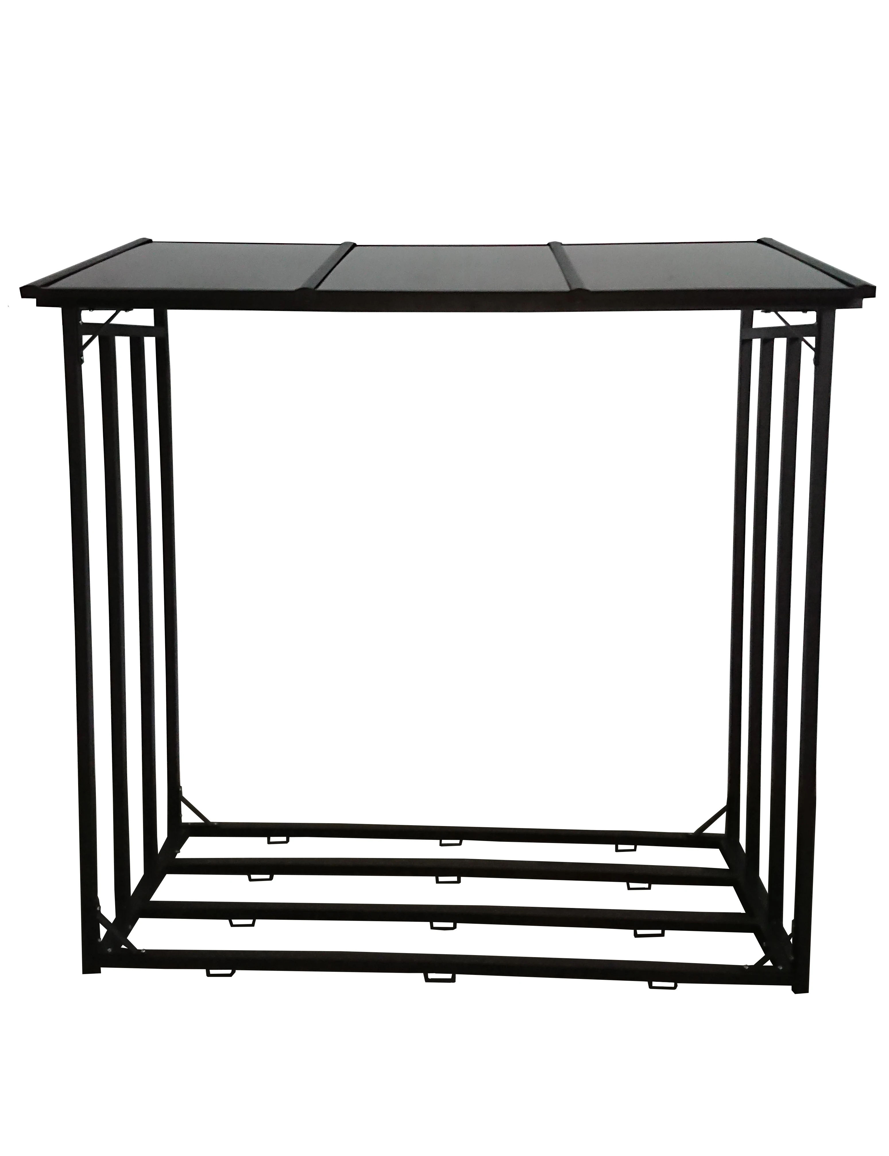 PC Board Metal Frame Firewood Log Rack Outdoor Heavy-duty storage Rack
