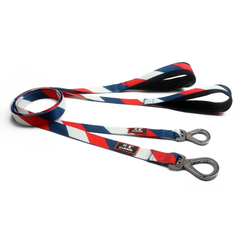 Designer Custom Fashion Soft Comfortable Neoprene Animal Print Backpack Pet Dog Leash For Dog correa para perro