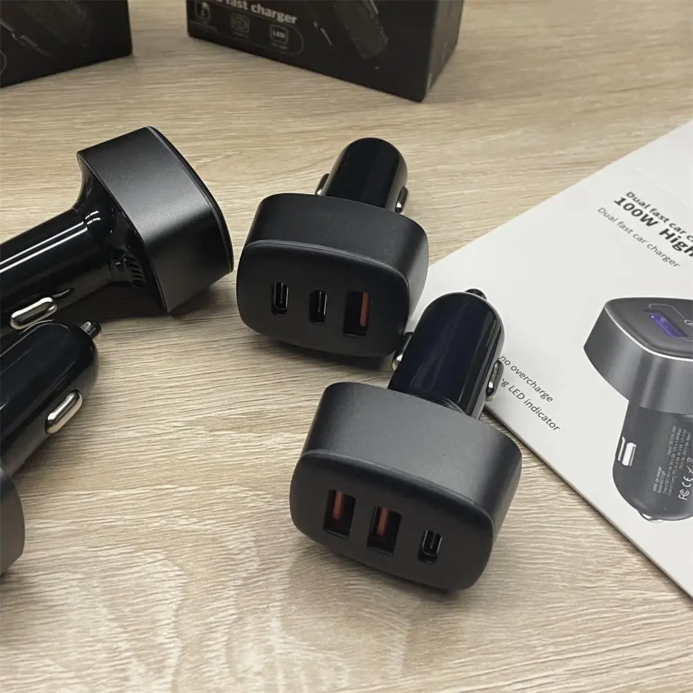 new arrival custom 3 usb dual type c 2 pd 20w pps car charger