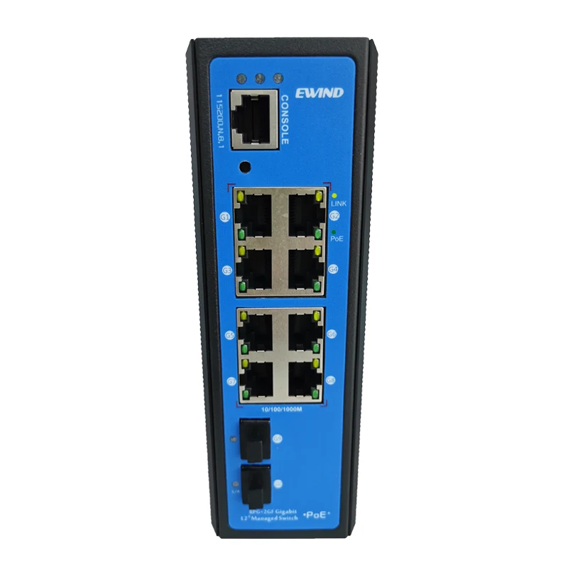 industrial 8 Port 1000 Base Reverse Power Supply RPOE POE Switch