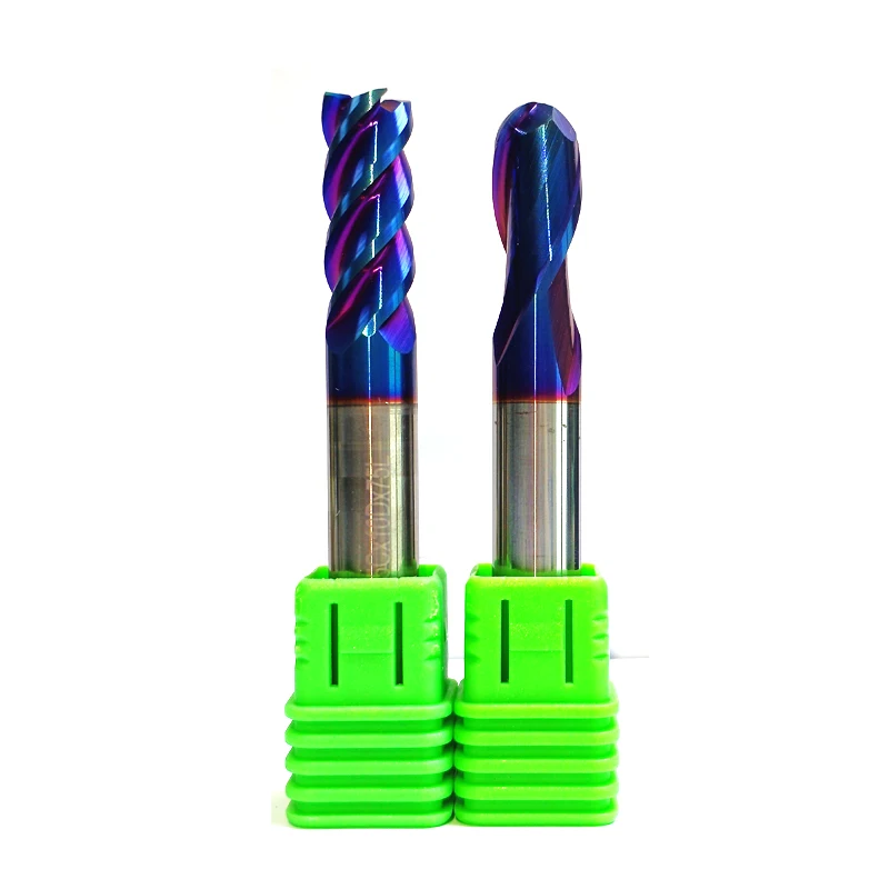 Carbide Endmill 4 Flutes Square 10mm Ball Nose Endmill HRC63 CNC Machine Tools Milling Cutter Fresas in stock