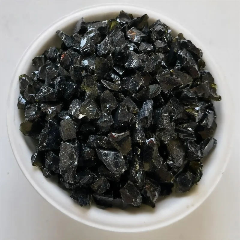 Chips Rock Slag Factory Wholesale Recycled Color Crushed Glass Stone Terrazzo Glass for Crafts Resin Art Decoration Solid 07