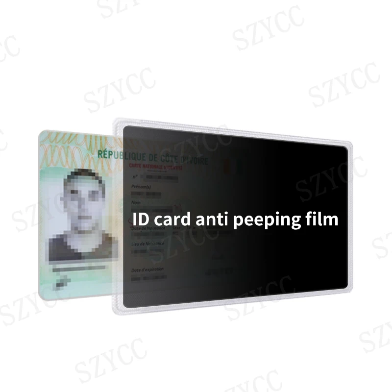 2024 New Anti Peeping Card Holder Anti Spy Privacy Film+Protective Case Bank Card/Credit Card/Visa Card Privacy Protector