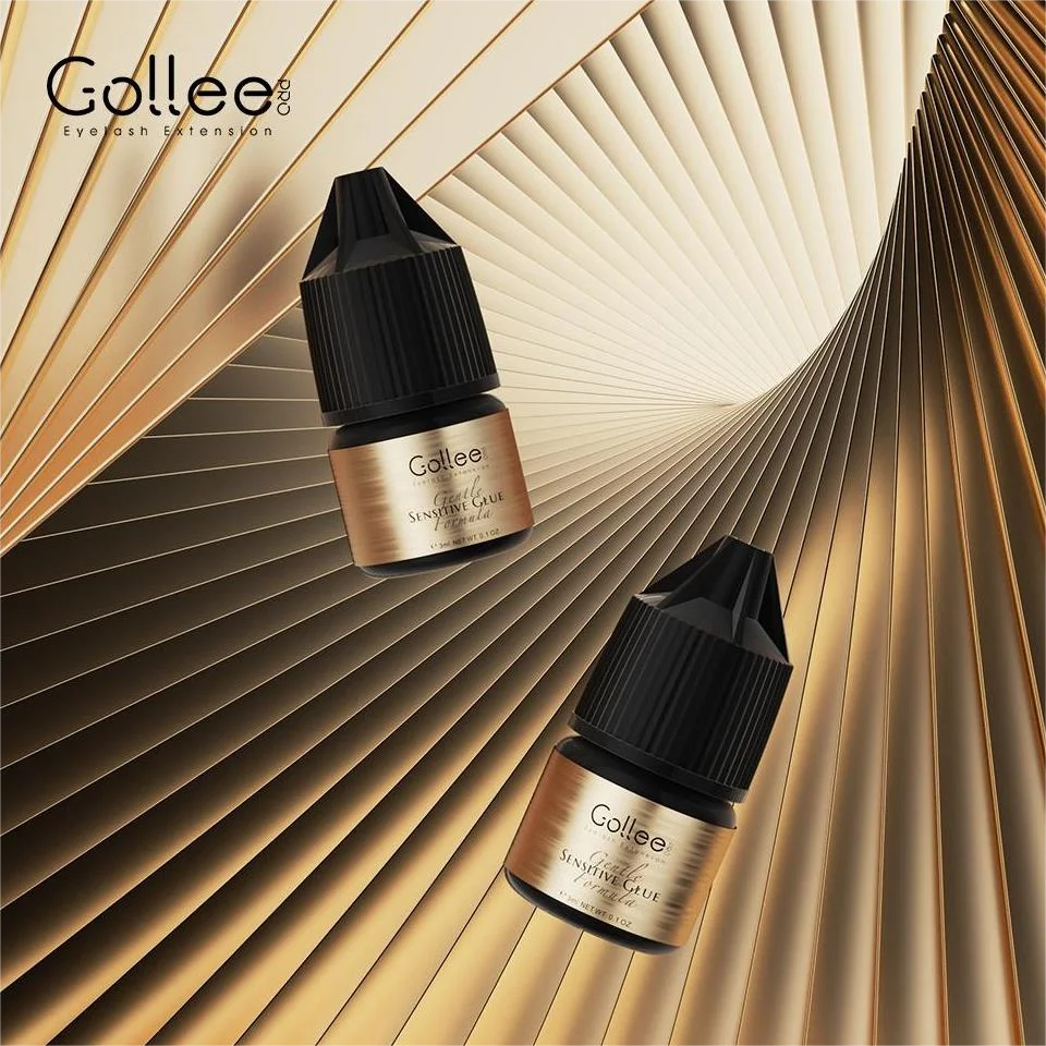 Gollee Private Brand Formaldehyde Free Quality Individual Dark Liquid Autograft Eyelash Glue