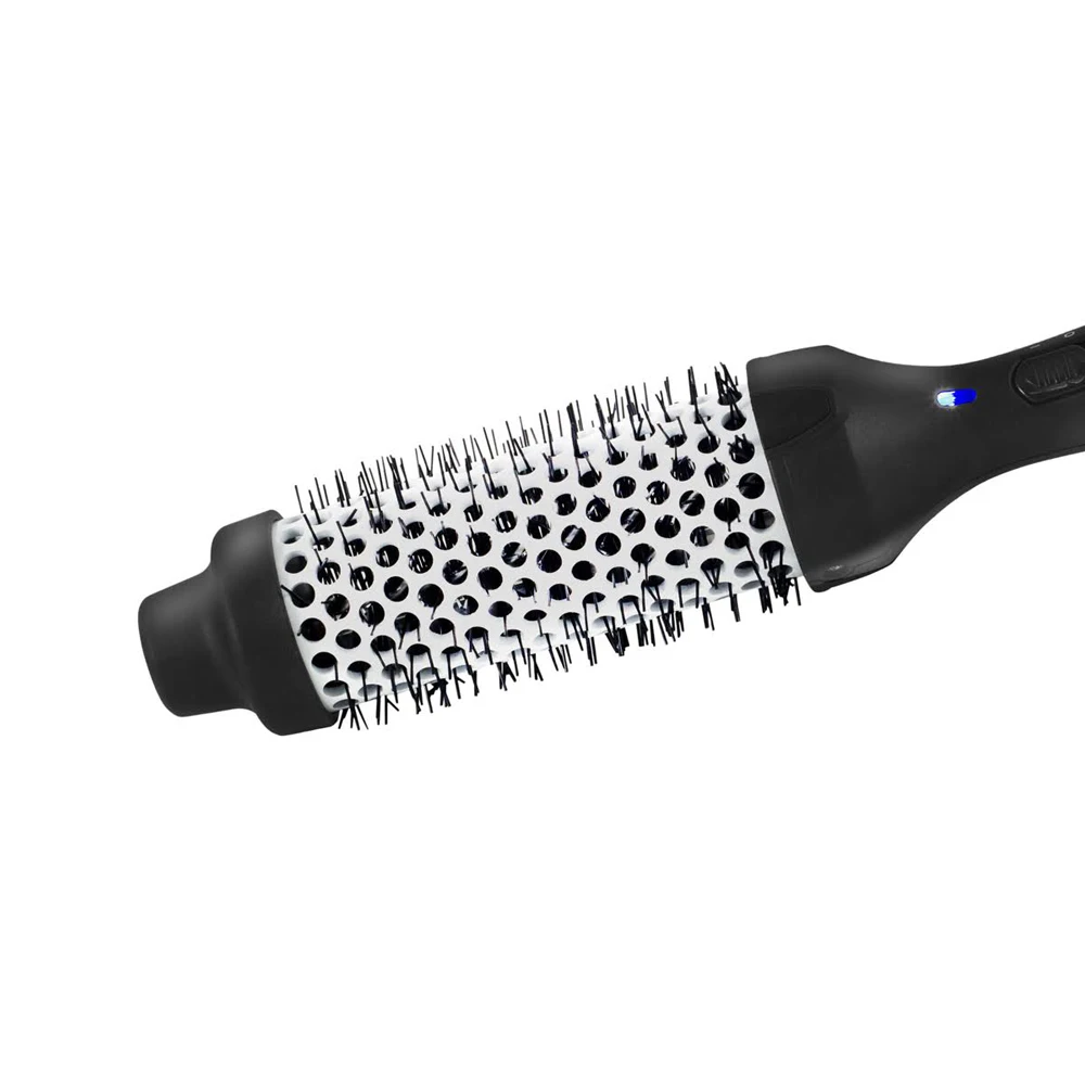 Fast Heat Rose Gold Electric Ceramic Barrel Hot Comb Heated Airless Bristle Electric Thermal Brush