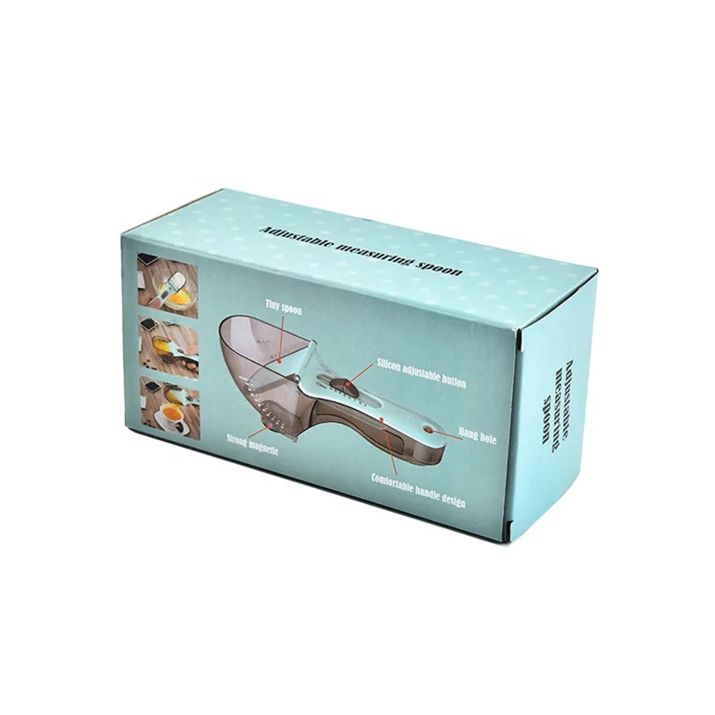 Multi-US Markings Magnetic Plastic Spoon Adjustable Measuring Cups and Spoons Set Measurements for Solid/Powder/Liquid