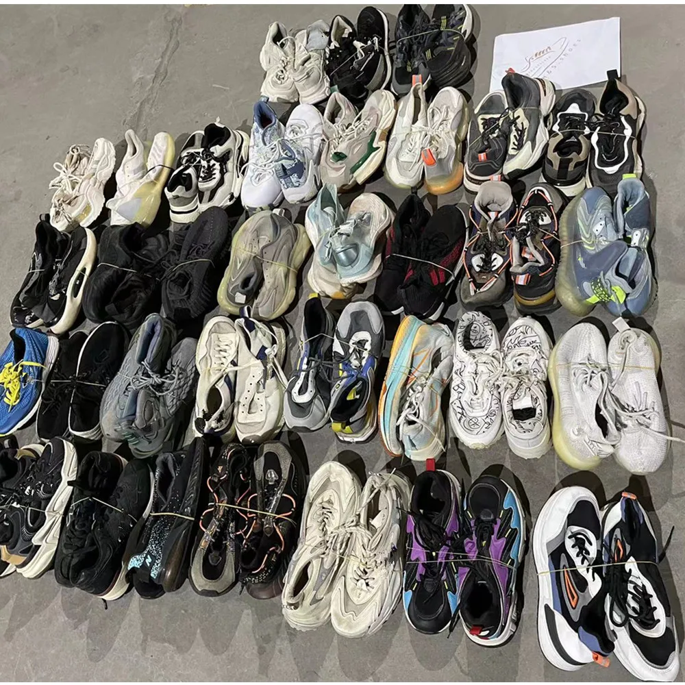 Wholesale Cheap Second-Hand Branded High-Heeled Walking Shoes for Women Breathable Design for Winter & Spring in Kenya