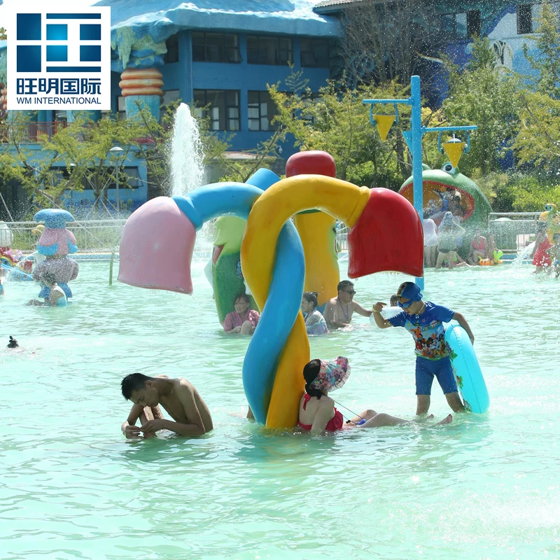 Water Amusement Fiberglass Material Splash Park Equipment For Sale
