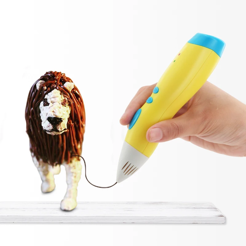 2020 direct manufacture abs pla plastic filament lcd screen new 3d drawing pen toy