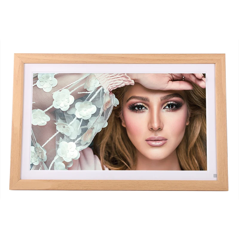 Frameo APP 15.6 Inch Frame With Touch Screen share Photos Videos from OEM factory Wifi Digital Photo frames
