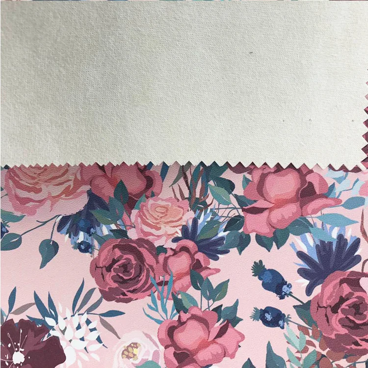 Printed Faux Synthetic Leather Printed Vinyl China Leather For Bags Shoes Crafts Material