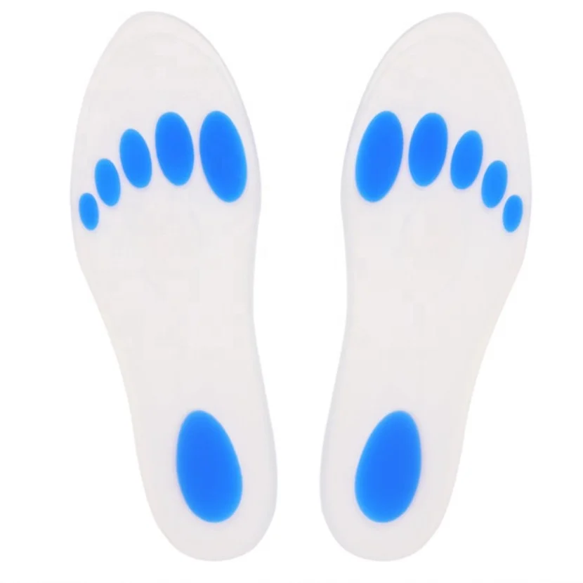 Foot Soft Massage Pure Silicon Insoles Silicon Inserts Orthopedic Shoe Insoles