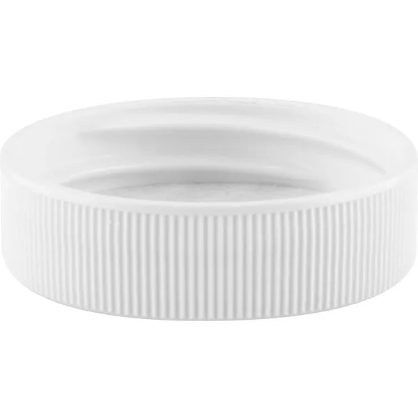 Black White Smooth Ribbed Plastic Screw Cap 38mm 38-400 PP Bottles with Foil Former Liner