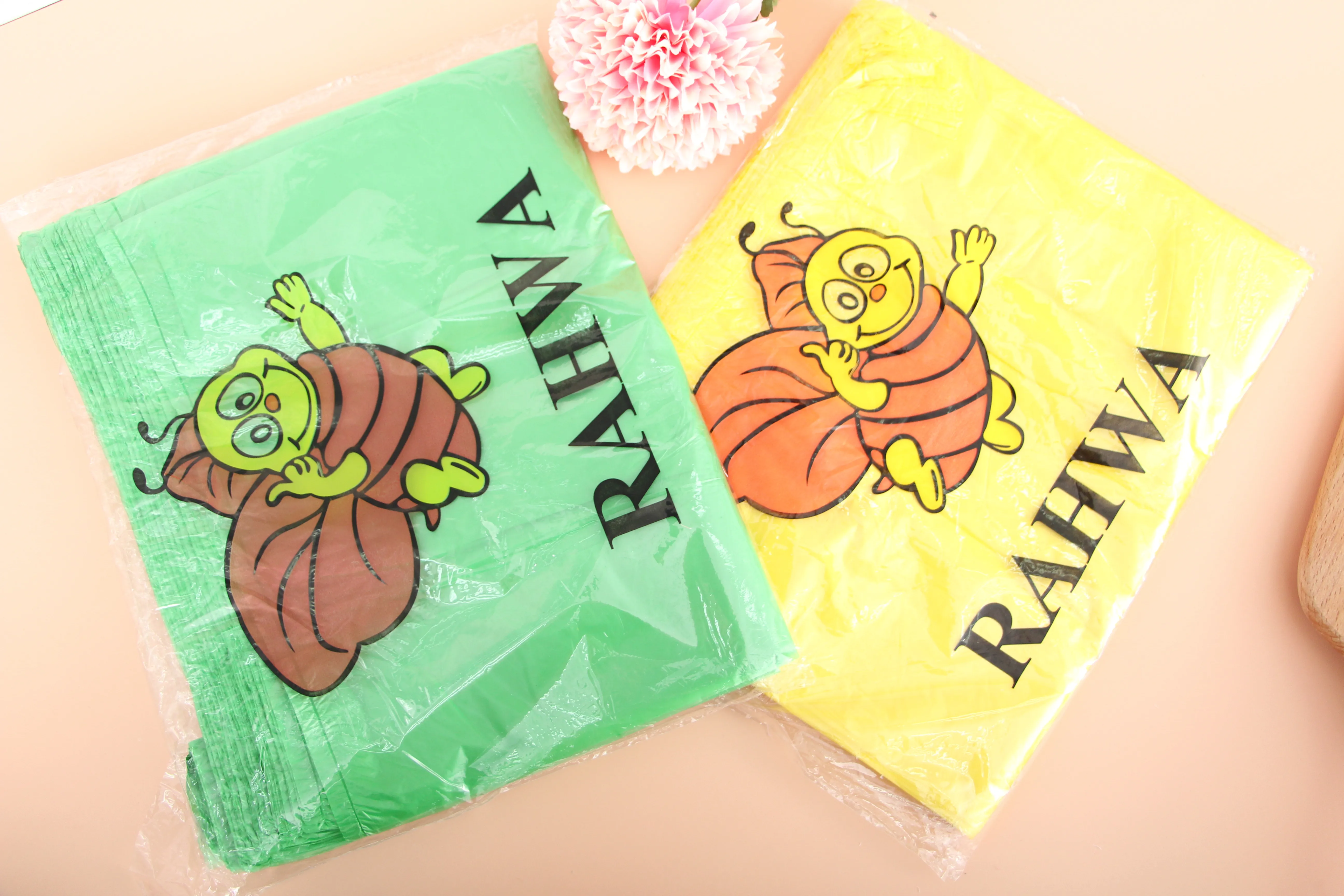 Factory Reusable HDPE T-Shirt Plastic Shopping Bags With Logos Food Flexible Packaging
