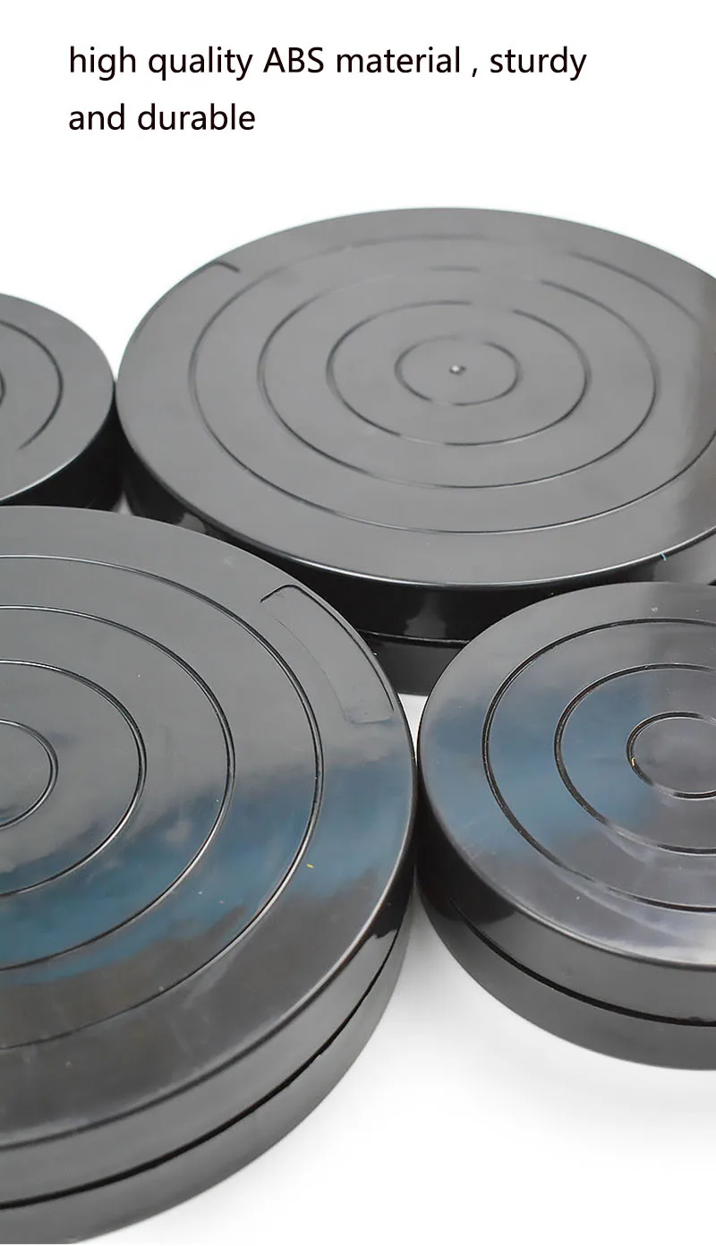 Bview Art Double Side Small Art Class Rotation Table Plastic Ceramic Sculpting Wheel