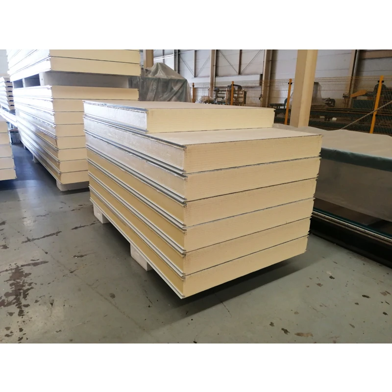 Best sale 150mm color steel Insulation wall pu polyurethane sandwich panel cool room cold storage panel price