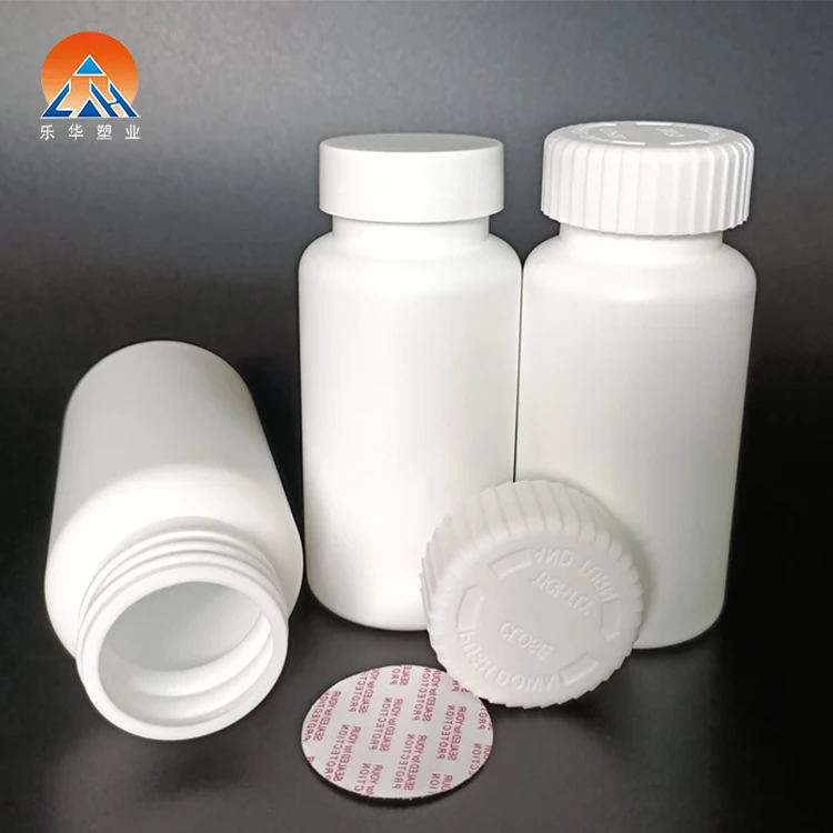 Portable empty White 100cc Pet Vitamins Medicine Plastic pill capsules bottle calcium tablet plastic bottle  with Screw Cap