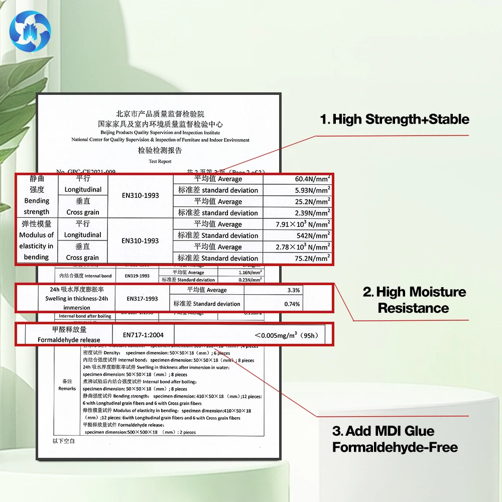 ENF/NAF 1250x2500 18mm Wooden Roof Panels Osb 3 With CE Certification