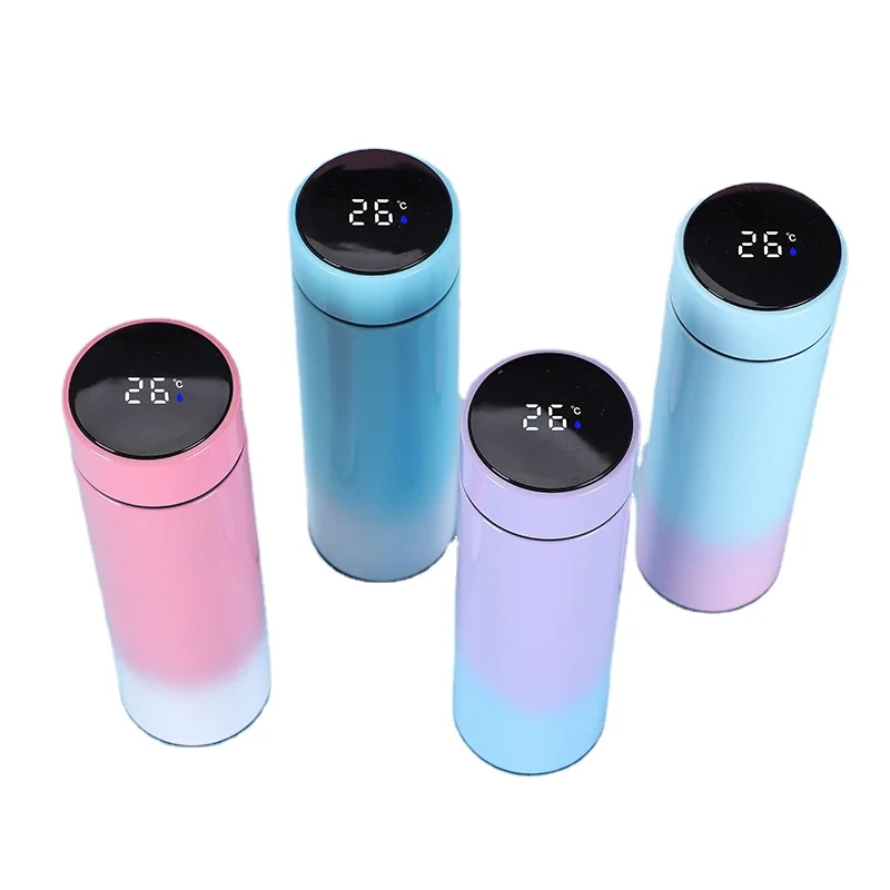 AXP digital water bottle Vacuum Insulation 500ml Thermos Tumbler Stainless Steel Smart Water Bottle with LED Temperature Display