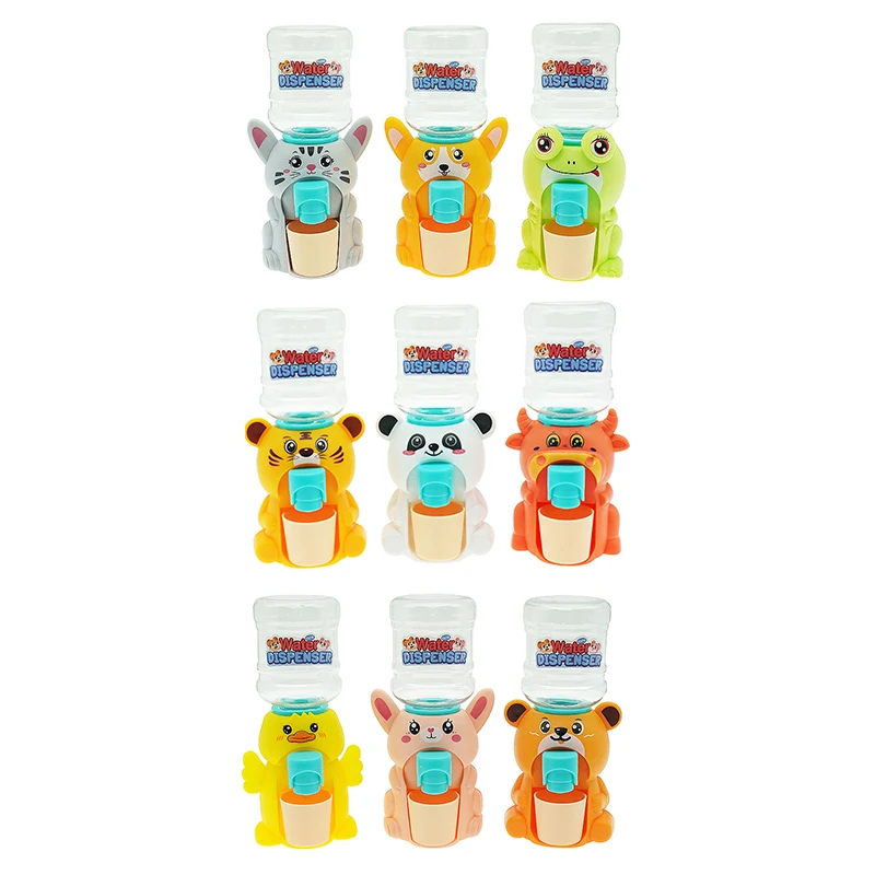 Cartoon Animals Water Dispenser 9 Models Mixed Plastic Drinks Dispenser With Drinking Cup Gift For Kids Candy Toys