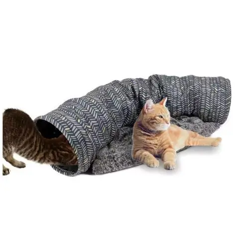 Кошка Туннель Pet Play кровать крытый кошка игрушка трубки удваивается как мягкие теплая Hideaway для кошки
