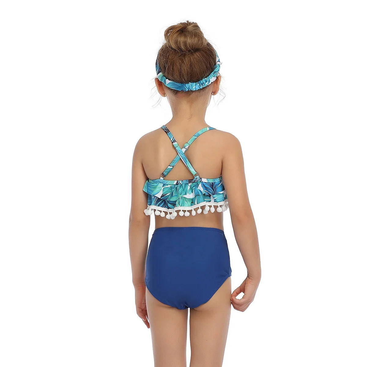 New Arrival Summer Girl Children Stripe Swimwear Baby Girl Bikini 2pcs Sets Kids Bathing Suit