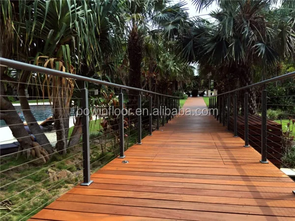 Natural cumaru solid wood floor outdoor decking board