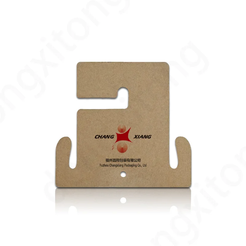 Recycled Paper Hanger for Clothing Shoes Socks Offset Printing Package Industries Composed Bamboo Pulp Plastic Paper Hanger
