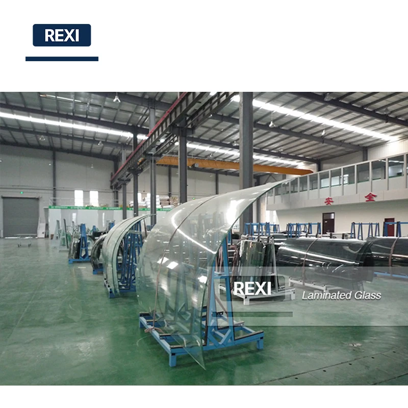 6.38mm-40.28mm Bent Bend Laminated Glass