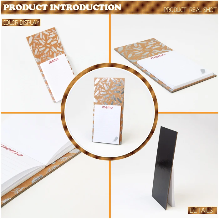 custom printing foil magnetic writing pad memo pad to do list notepad with magnets sticky note magnetic note  legal pad