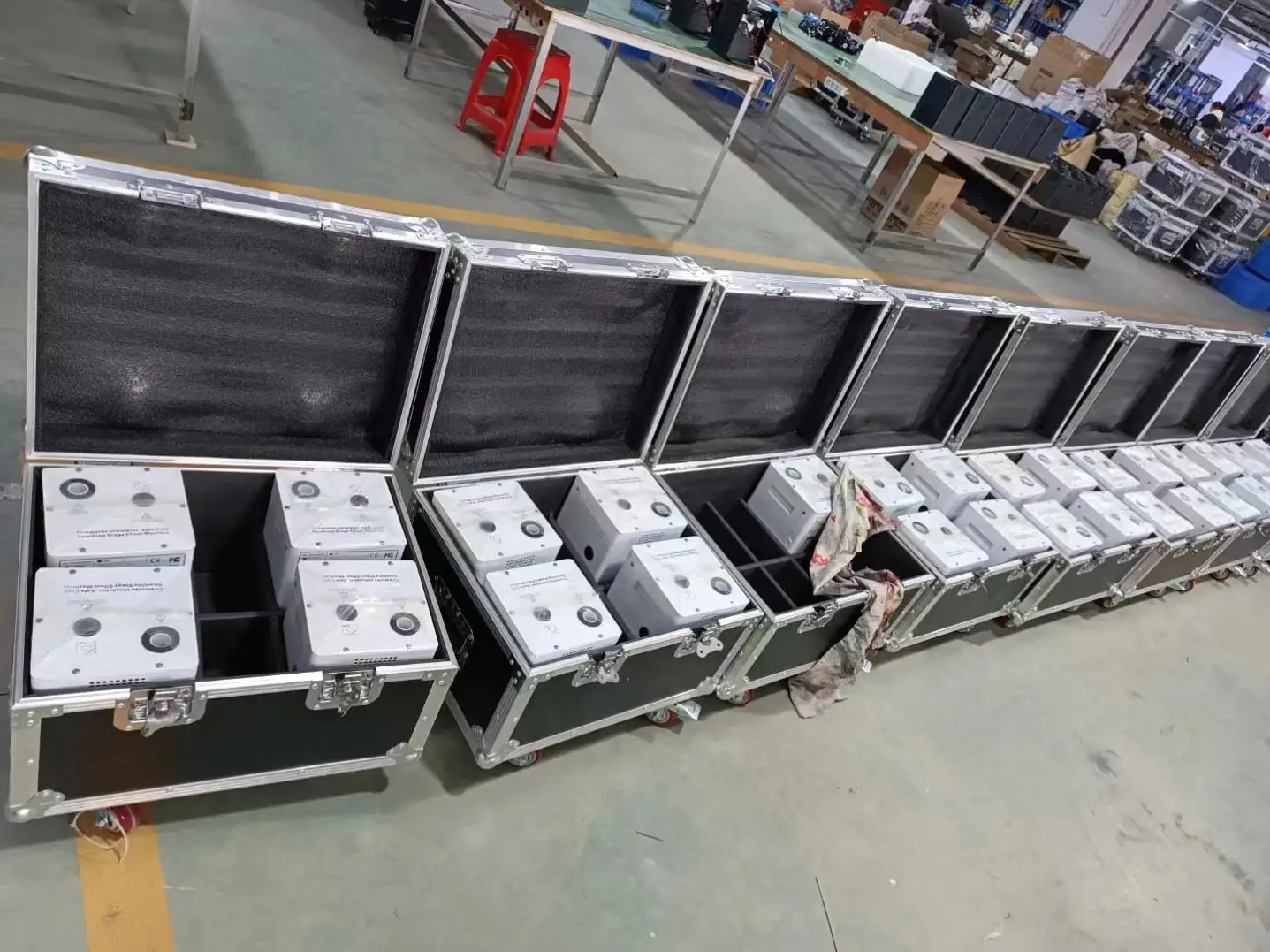 usa warehouse wedding fireworks cold pyro sparkler machine etincelle froide dmx stage flame spinning cold spark machine