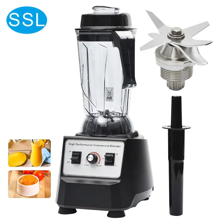 1680W лампы для кухни повара профессиональные кофе дробилки льда миксер машина приготовления молочного коктейля Мясорубка из нержавеющей стали с лезвием коммерческий блендер