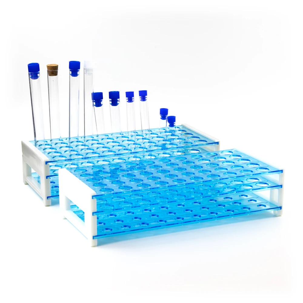 Лабораторная пластиковая ПП круглая пробирка прозрачная полистирольная круглая пробирка