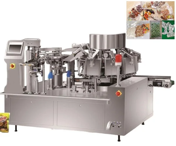 Automatic doypack packaging machine stand-up bagger vacuum packing machine