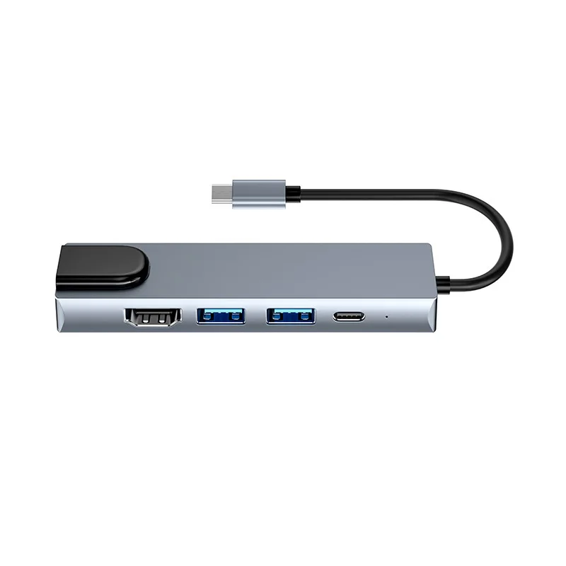 OEM Type C to HDTV PD Charger Multiport USB to HDTV Cable 5 in 1 Type c to USB Hub with RJ45