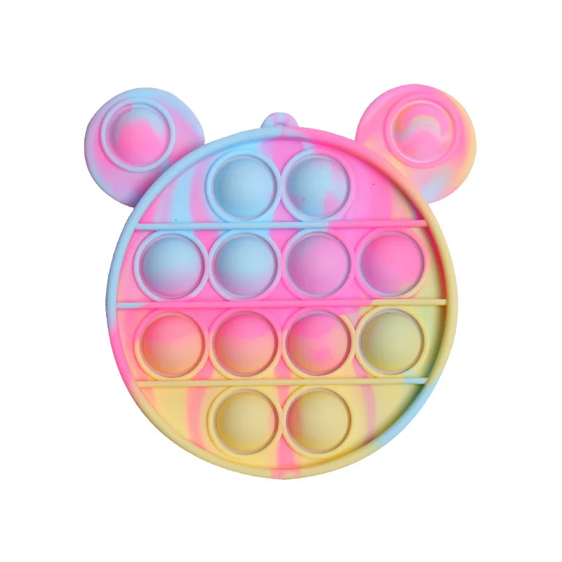 Amazon 2021 pop mini raindow fidget sensory wallet package with Chain belt Easy to carry outside