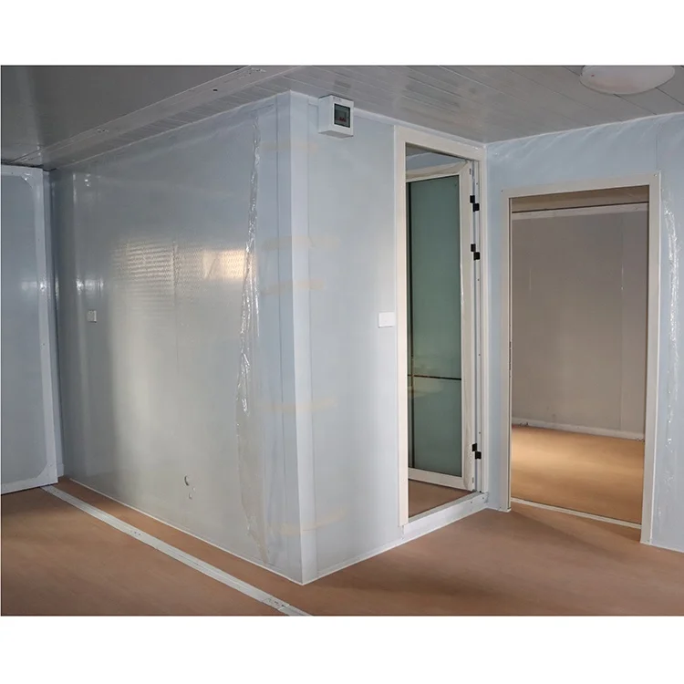 Offshore portable unit complete foldable sandwich container building house ready to ship modular shop homes