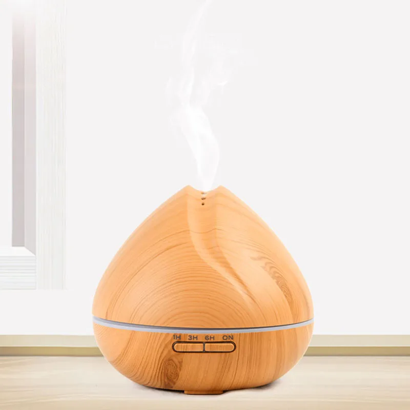 Hotel Smart Fragrance Flower Mini Wooden Aroma Diffuser Machine Ultrasonic Electric Air Humidifier Aroma Diffuser Essential Oil