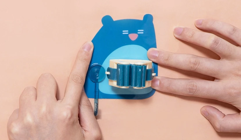 Bubble bear broom holder strong, scratch free, hole free mop clip with hook  Pattern  Rack  Booth  Trackless