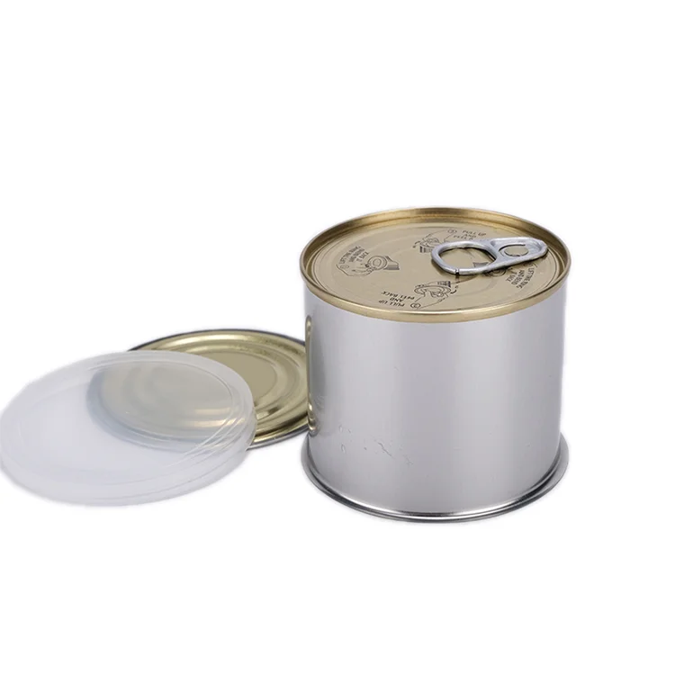 Manufacture Wholesale Customized Small Empty Easy Open Metal Packaging Tin Can For Food Storage Canning With Lid