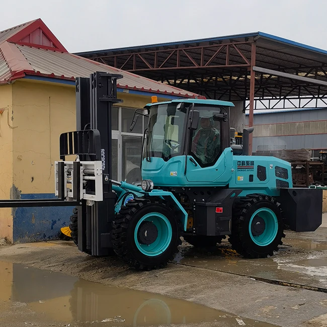Hot sale 4WD All Rough Terrain Forklift 3 3.5 4 5 6 Ton Forklift Off Road forklift with cabin