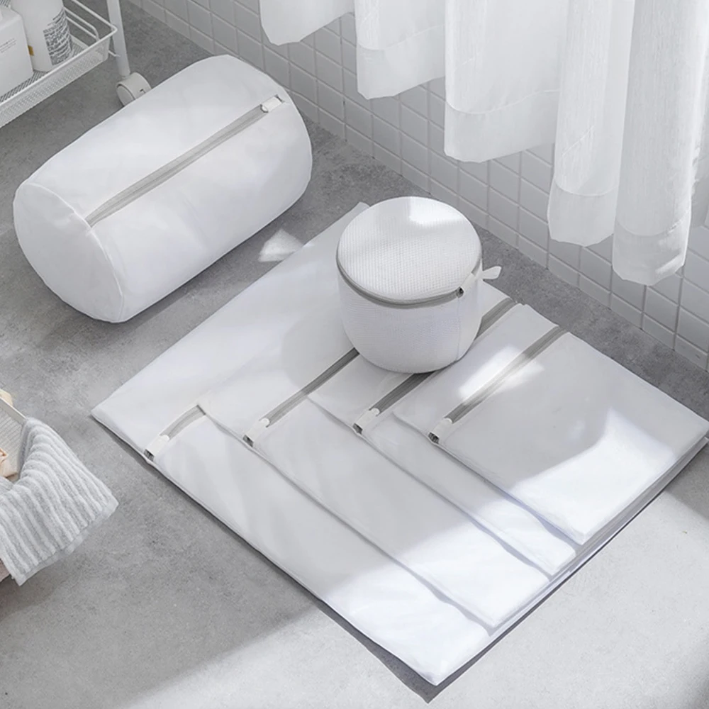 High Quality Custom Logo Reusable 100% Recycled Mesh Laundry Loundry Bra Washing Bag Underwear Hotel Laundry Bag In Bulk