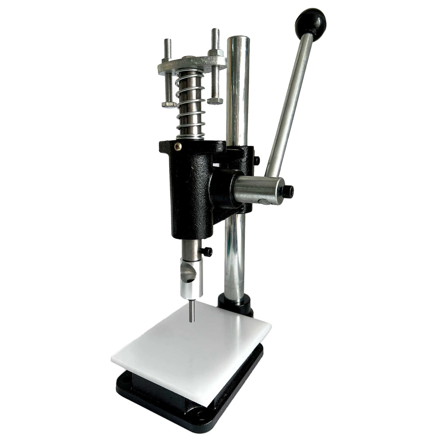 Plastic Bag Film, Paper Leather and Card Punching Machine with Round Drill for Fruit Bags Courier Bags and Food Packaging