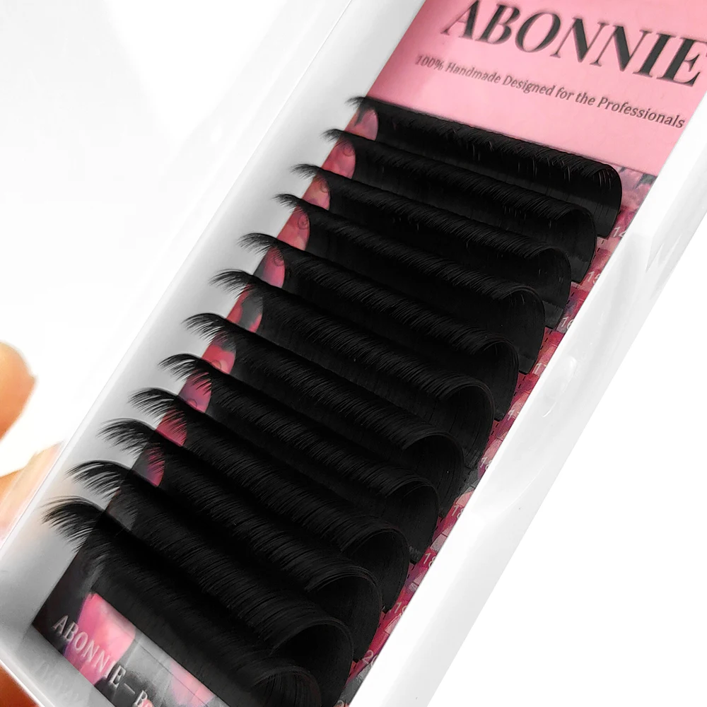 Fluffy matte soft blooming easy fan 15mm 23mm auto fan lashes 003 005 0.07 C D CC DD L M curl easy fan eyelash extention