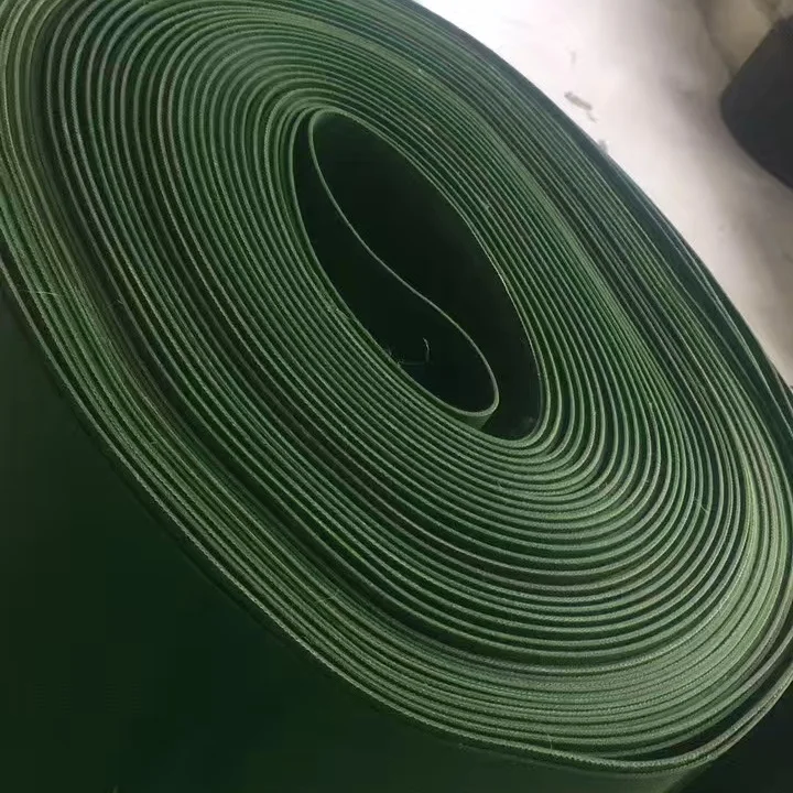 Green, 2 / 2 Ply, 2mm Thickness, 2m Width *100m Length, Matt, PVC/PE/PU/TPE/SL Conveyor Belt