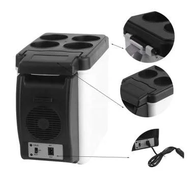 6 L12V mini car refrigerator Cooler and Warmer Car Small Refrigerator Mini Fridge