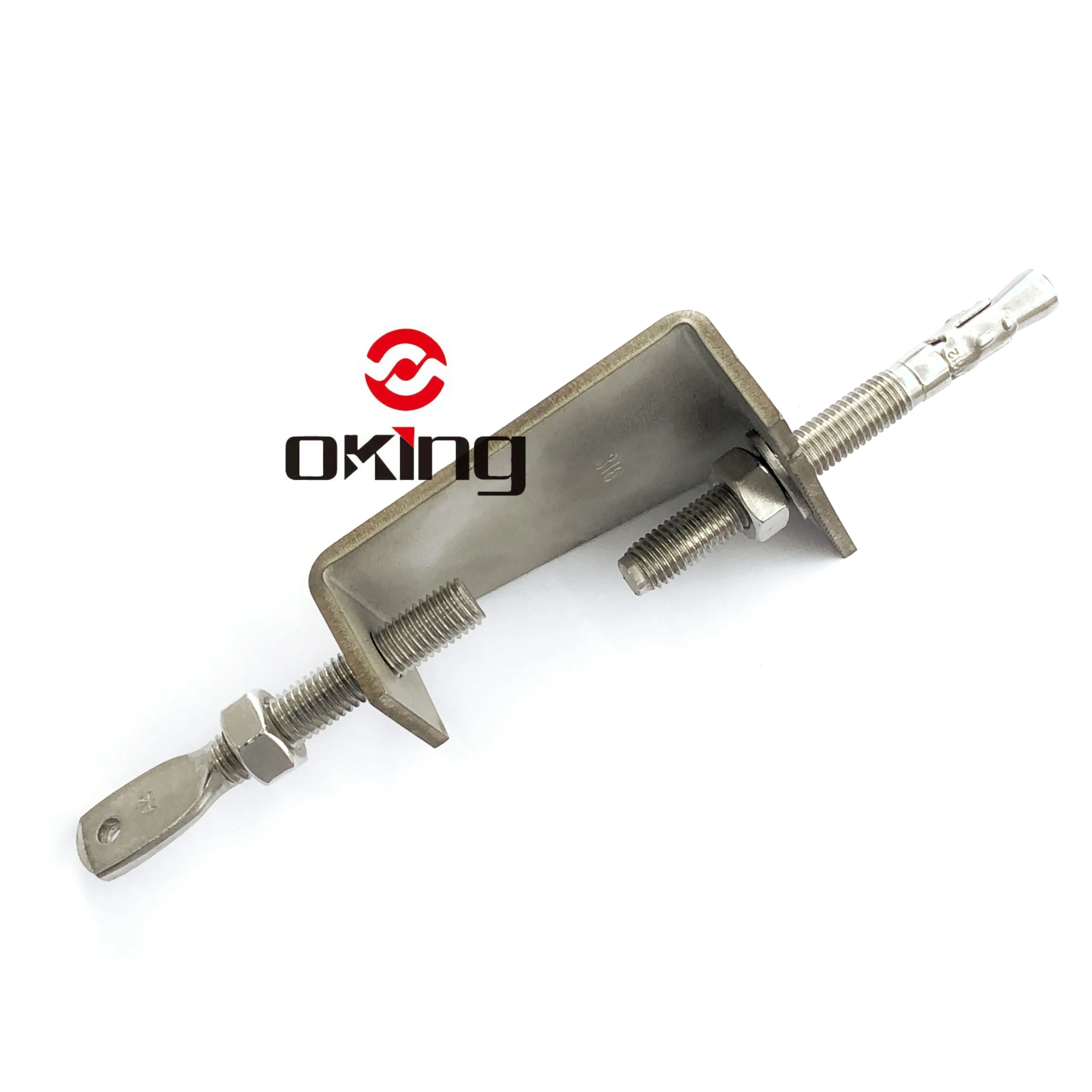 Stainless steel C bracket stone mounting fixing system can be adjusted and customized