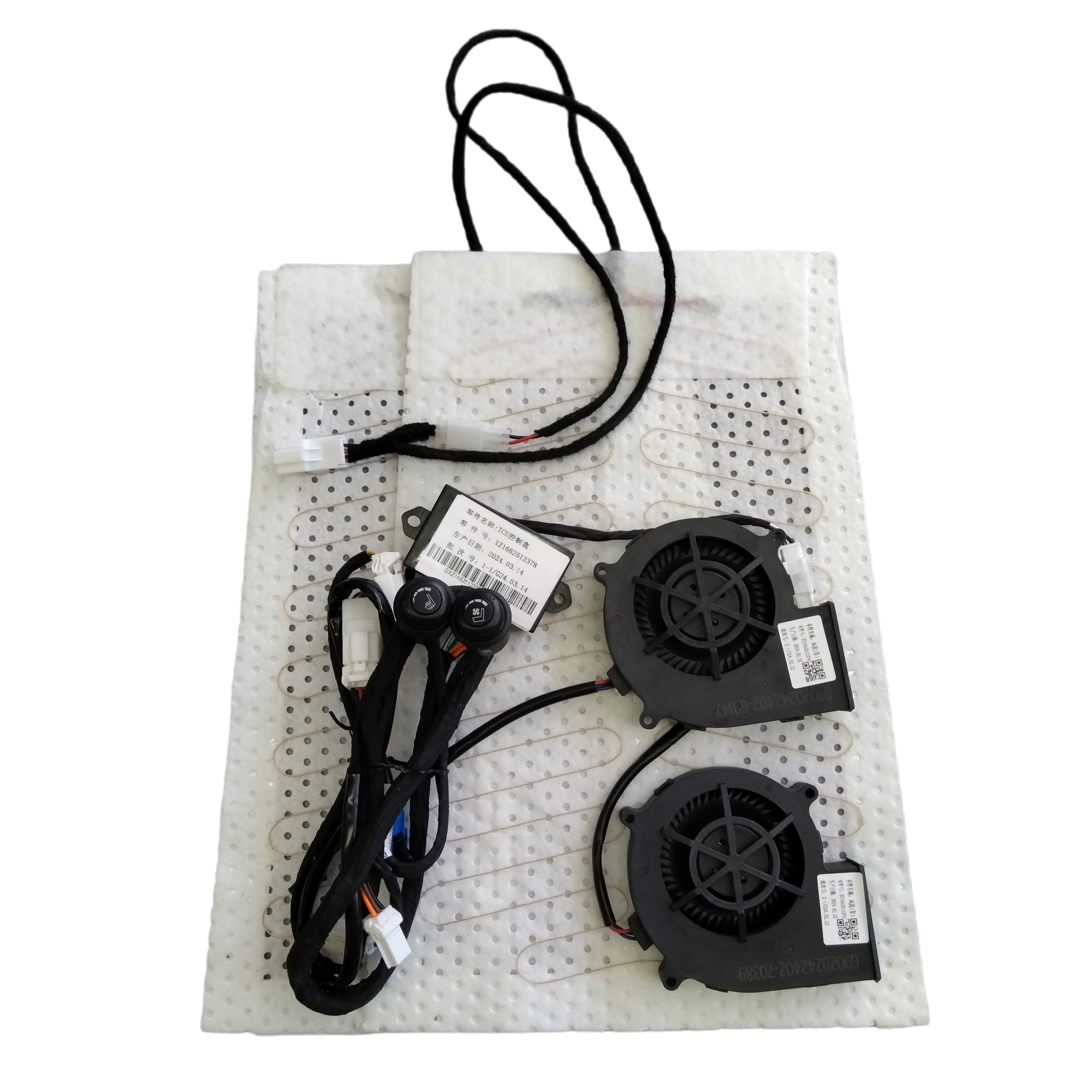 Factory 24v seat heater and cooler for heavy duty transport vehicle seat heating and ventilation for Dump Truck