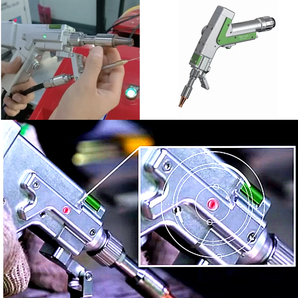 dual feeding 4 in 1 fiber laser welding machine for rust removal oil cleaning metal welding sheet metal cutting equipment